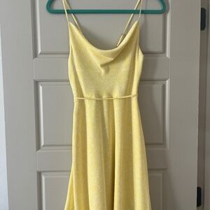 Yellow Patterned Dress